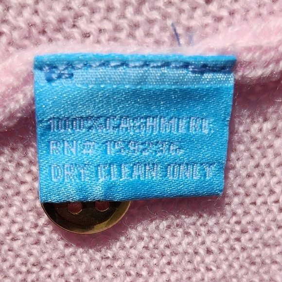 J. McLaughlin Jamey 100%Cashmere Light Pink Sweater- Womens Size Large - Picture 8 of 9